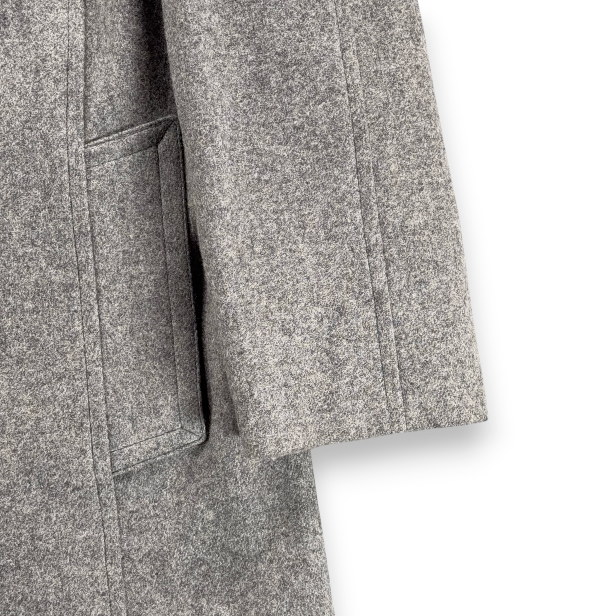 Vintage Grais Coat Mens 38 Gray Wool Overcoat Topcoat Woolmark Lined USA 70s-7 Vintage Grais Coat Mens 38 Gray Wool Overcoat Topcoat Woolmark Lined USA 70s