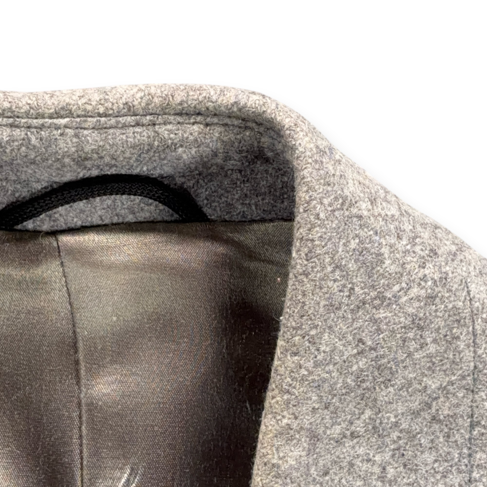Vintage Grais Coat Mens 38 Gray Wool Overcoat Topcoat Woolmark Lined USA 70s-8 Vintage Grais Coat Mens 38 Gray Wool Overcoat Topcoat Woolmark Lined USA 70s