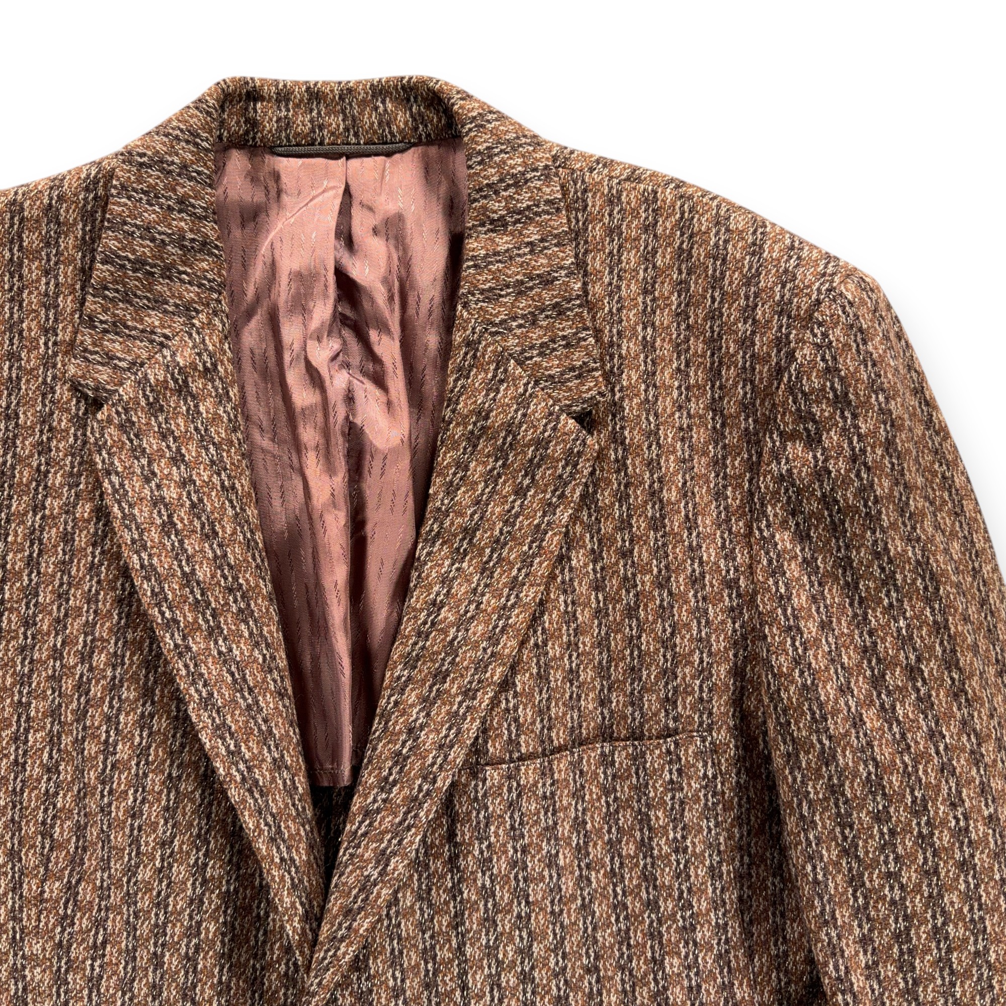 Vintage Eagle Clothes Jacket Mens 40 Brown Blazer Sport Coat Union Tweed USA 60s-2 Vintage Eagle Clothes Jacket Mens 40 Brown Blazer Sport Coat Union Tweed USA 60s