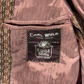Vintage Eagle Clothes Jacket Mens 40 Brown Blazer Sport Coat Union Tweed USA 60s