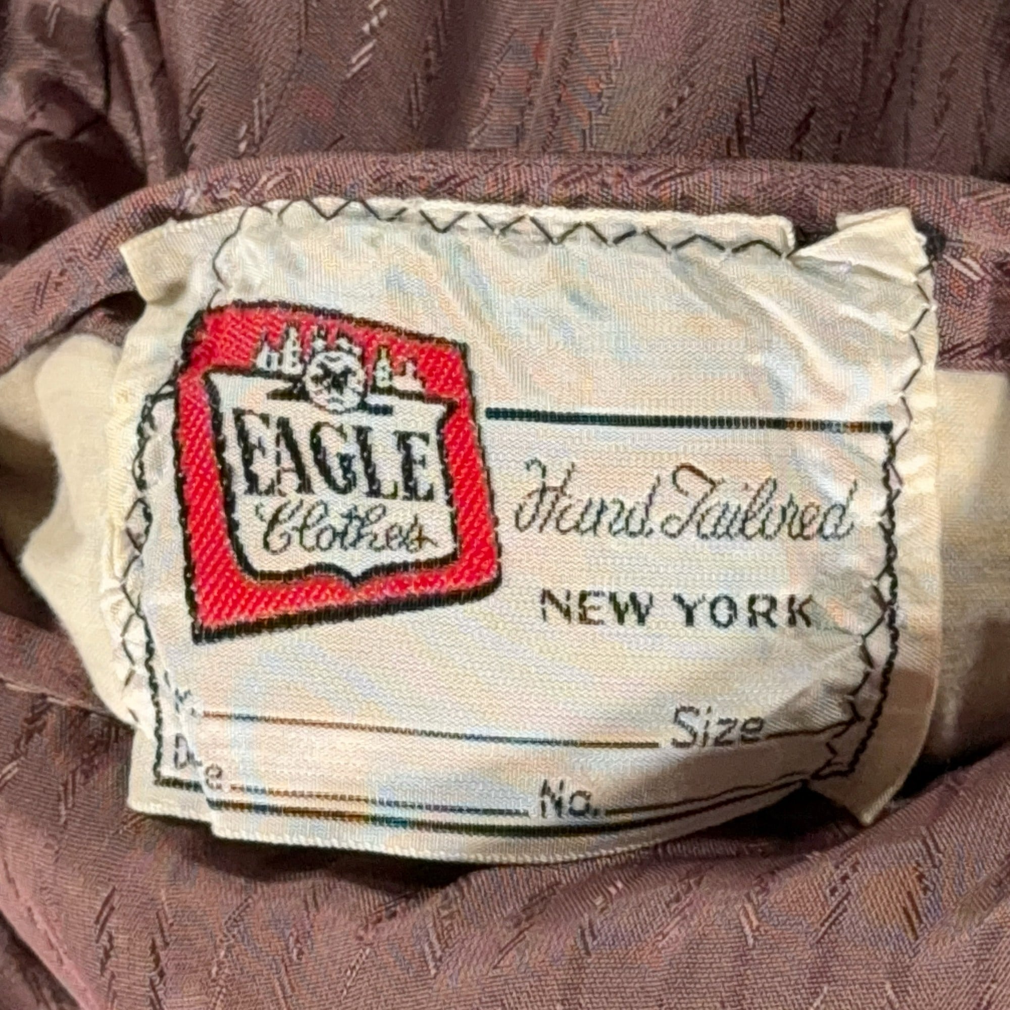 Vintage Eagle Clothes Jacket Mens 40 Brown Blazer Sport Coat Union Tweed USA 60s-7 Vintage Eagle Clothes Jacket Mens 40 Brown Blazer Sport Coat Union Tweed USA 60s