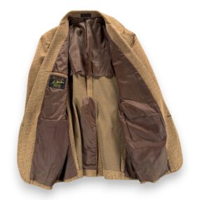Vintage Sir Walter Jacket Mens 40 Brown Blazer University Double Knit Fleck 70s