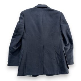 Vintage Jacket Mens 38 Blue Blazer Contrast Stitch Patch Pocket Disco USA 70s