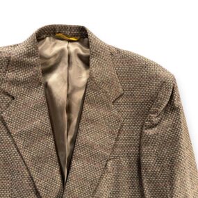 Vintage Kuppenheimer Jacket Mens 40 Brown Plaid Blazer Premier Edition 80s