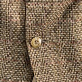 Vintage Kuppenheimer Jacket Mens 40 Brown Plaid Blazer Premier Edition 80s
