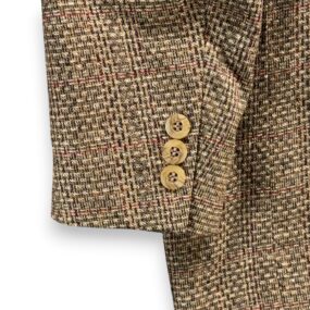 Vintage Kuppenheimer Jacket Mens 40 Brown Plaid Blazer Premier Edition 80s