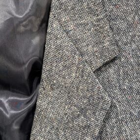 Vintage Magee Donegal Tweed Jacket Mens 44 Gray Wool Blazer Moores Ireland 80s