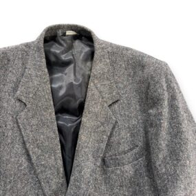 Vintage Magee Donegal Tweed Jacket Mens 44 Gray Wool Blazer Moores Ireland 80s