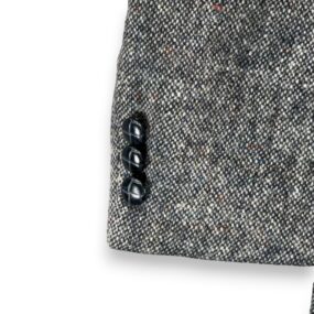 Vintage Magee Donegal Tweed Jacket Mens 44 Gray Wool Blazer Moores Ireland 80s