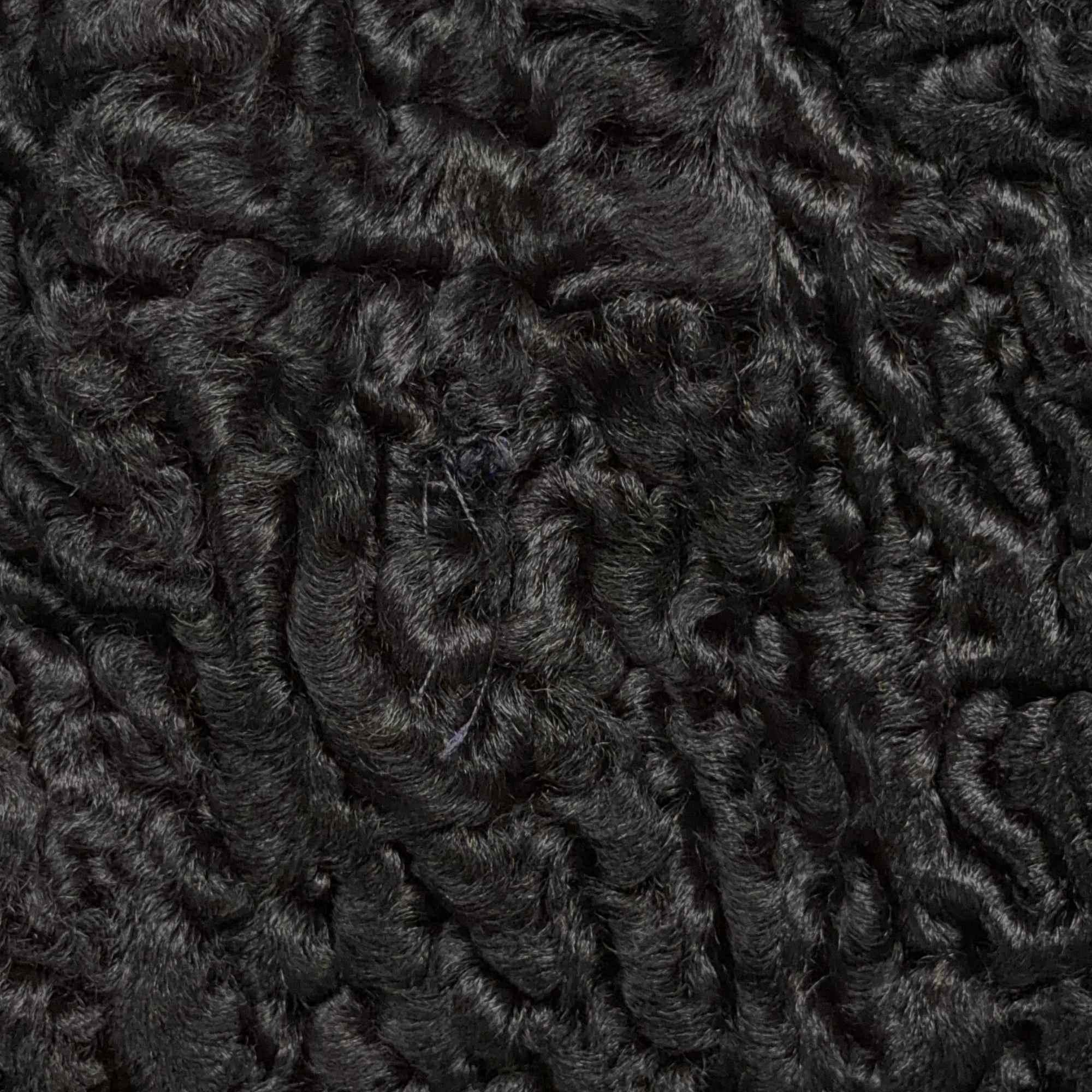 Vintage Donenfelds Coat Womens MEDIUM Black Mink Collar Faux Persian Lamb 50s-11 Vintage Donenfelds Coat Womens MEDIUM Black Mink Collar Faux Persian Lamb 50s