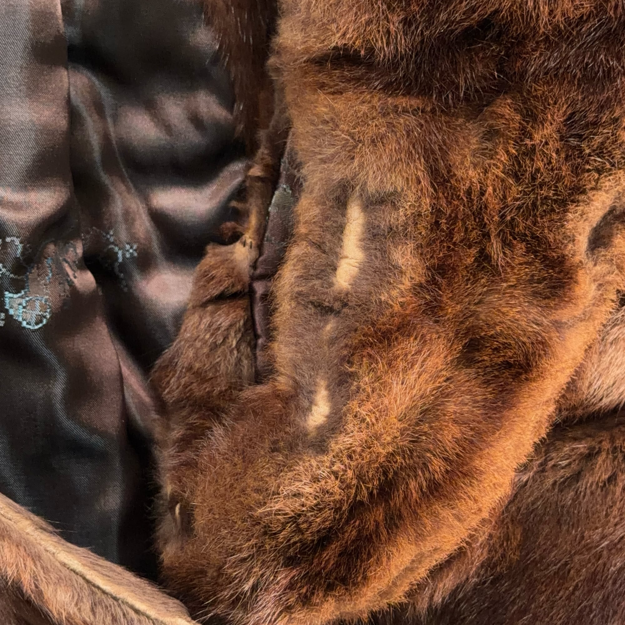 Vintage Truesdell Fur Dolman Womens LARGE Brown Fur Batwing Cape Jacket USA 40s-10 Vintage Truesdell Fur Dolman Womens LARGE Brown Fur Batwing Cape Jacket USA 40s