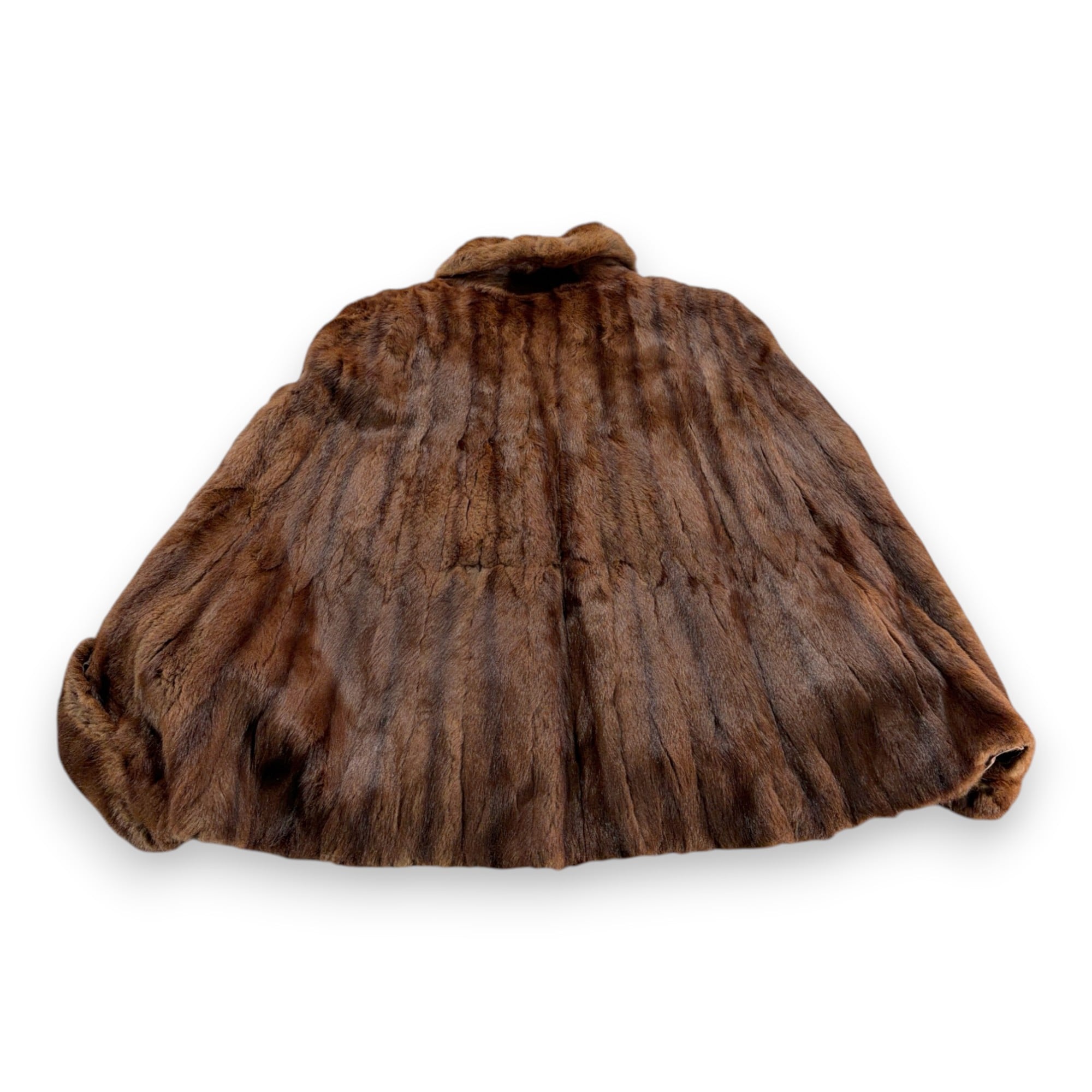Vintage Truesdell Fur Dolman Womens LARGE Brown Fur Batwing Cape Jacket USA 40s-2 Vintage Truesdell Fur Dolman Womens LARGE Brown Fur Batwing Cape Jacket USA 40s
