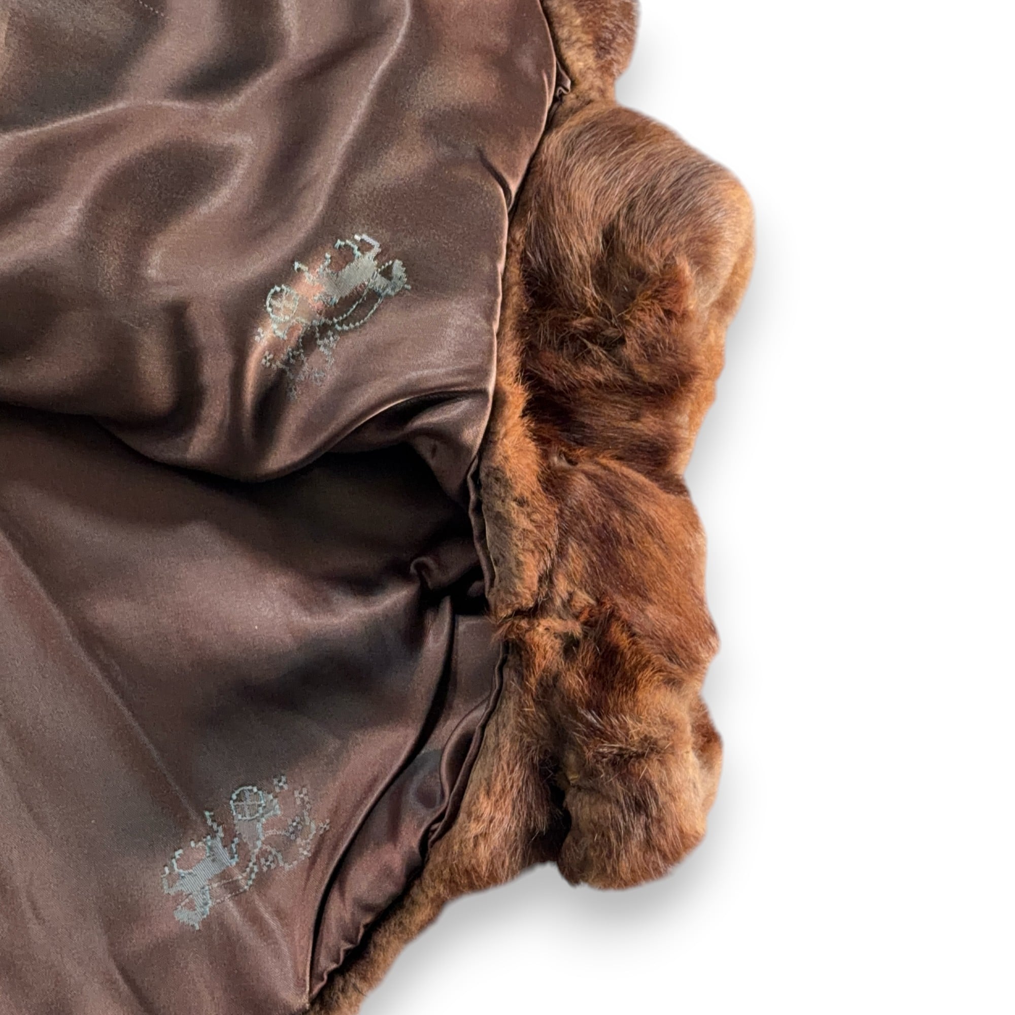 Vintage Truesdell Fur Dolman Womens LARGE Brown Fur Batwing Cape Jacket USA 40s-9 Vintage Truesdell Fur Dolman Womens LARGE Brown Fur Batwing Cape Jacket USA 40s