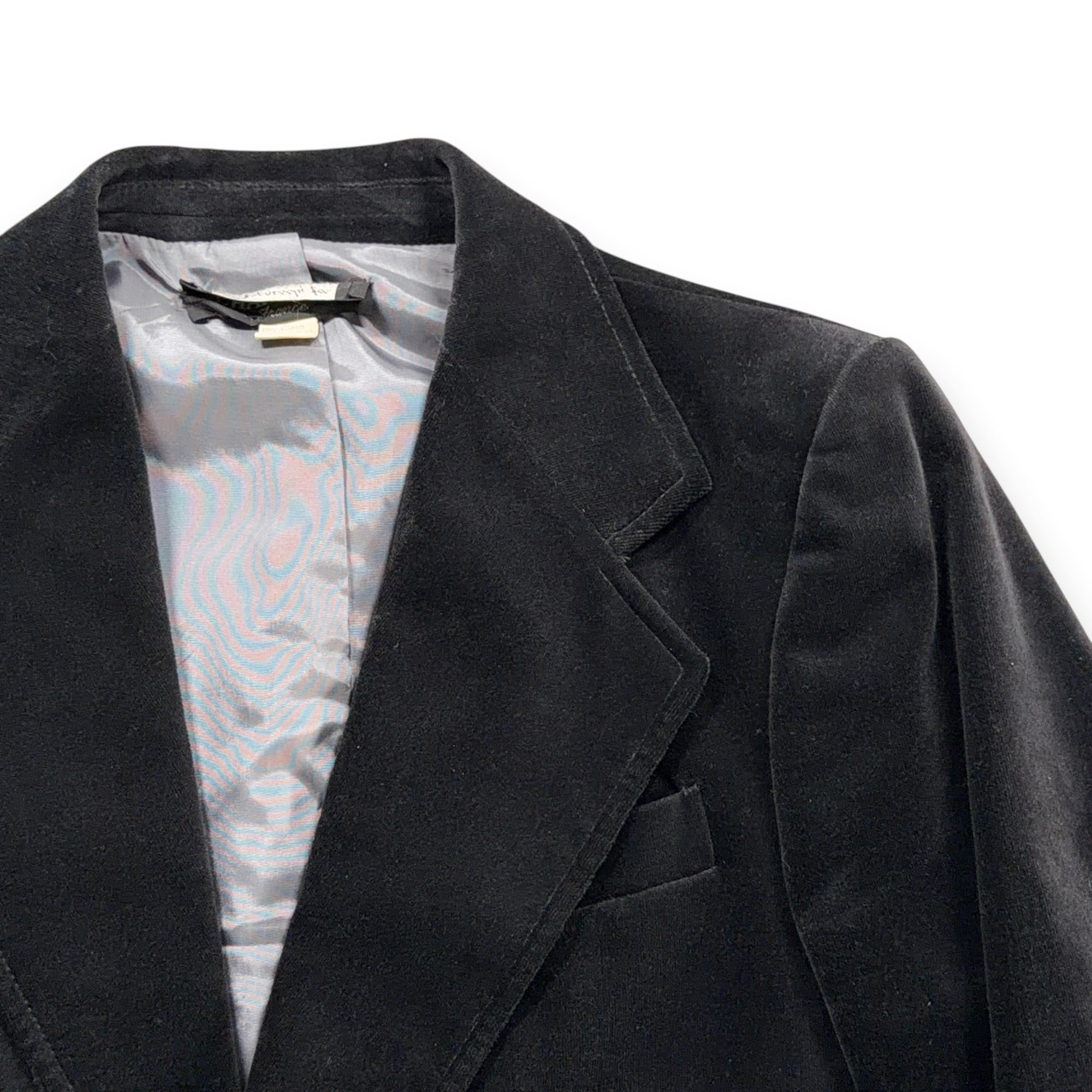 Vintage Paul Boye Suit Mens 36 28x33 Pants Black Cotton Velvet Blazer 2pc 80s-3 Vintage Paul Boye Suit Mens 36 28x33 Pants Black Cotton Velvet Blazer 2pc 80s