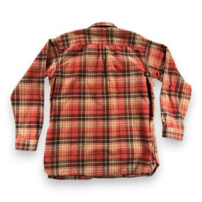LL Bean Shirt Adult 2XL XXL Tall Red Plaid Chamois Flannel Traditional Fit