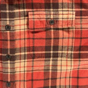LL Bean Shirt Adult 2XL XXL Tall Red Plaid Chamois Flannel Traditional Fit
