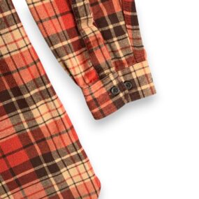 LL Bean Shirt Adult 2XL XXL Tall Red Plaid Chamois Flannel Traditional Fit