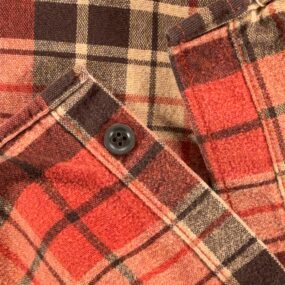 LL Bean Shirt Adult 2XL XXL Tall Red Plaid Chamois Flannel Traditional Fit