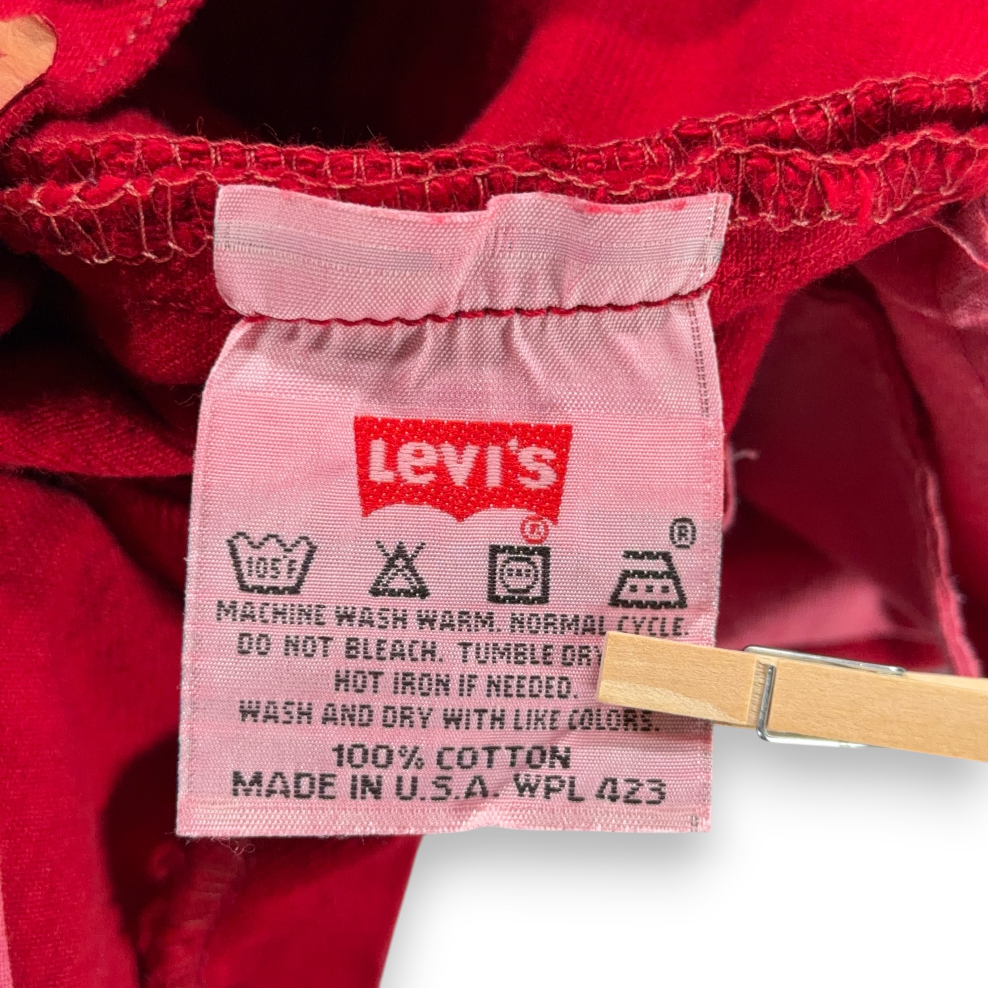 Vintage Levis 501 Jeans Womens 24x32 Red Straight Leg Denim Button Fly USA 90s-6 Vintage Levis 501 Jeans Womens 24x32 Red Straight Leg Denim Button Fly USA 90s
