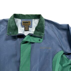 Vintage Arnold Palmer Rain Jacket Adult EXTRA LARGE Blue Golf PVC Raincoat 90s