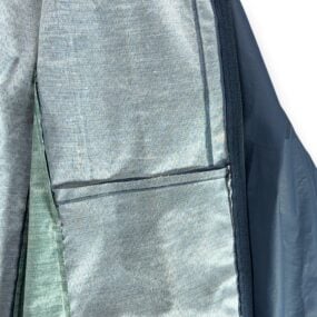 Vintage Arnold Palmer Rain Jacket Adult EXTRA LARGE Blue Golf PVC Raincoat 90s