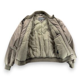 Vintage Members Only Jacket Adult LARGE Brown Racer Quilted Bomber Puffer 80s