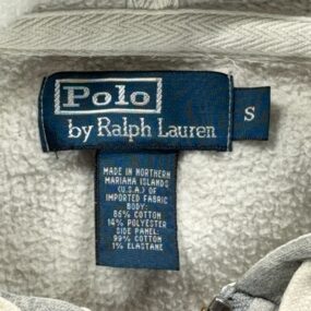 Vintage Polo Ralph Lauren Sweater Adult SMALL Gray Hoodie Sweatshirt Zip USA 90s