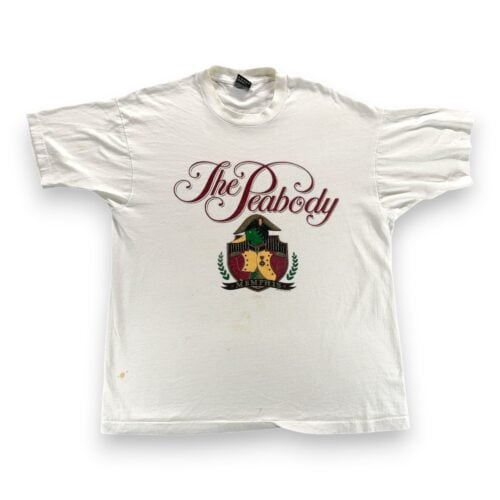 Vintage Peabody Hotel Shirt Adult EXTRA LARGE White Memphis Ducks USA 90s