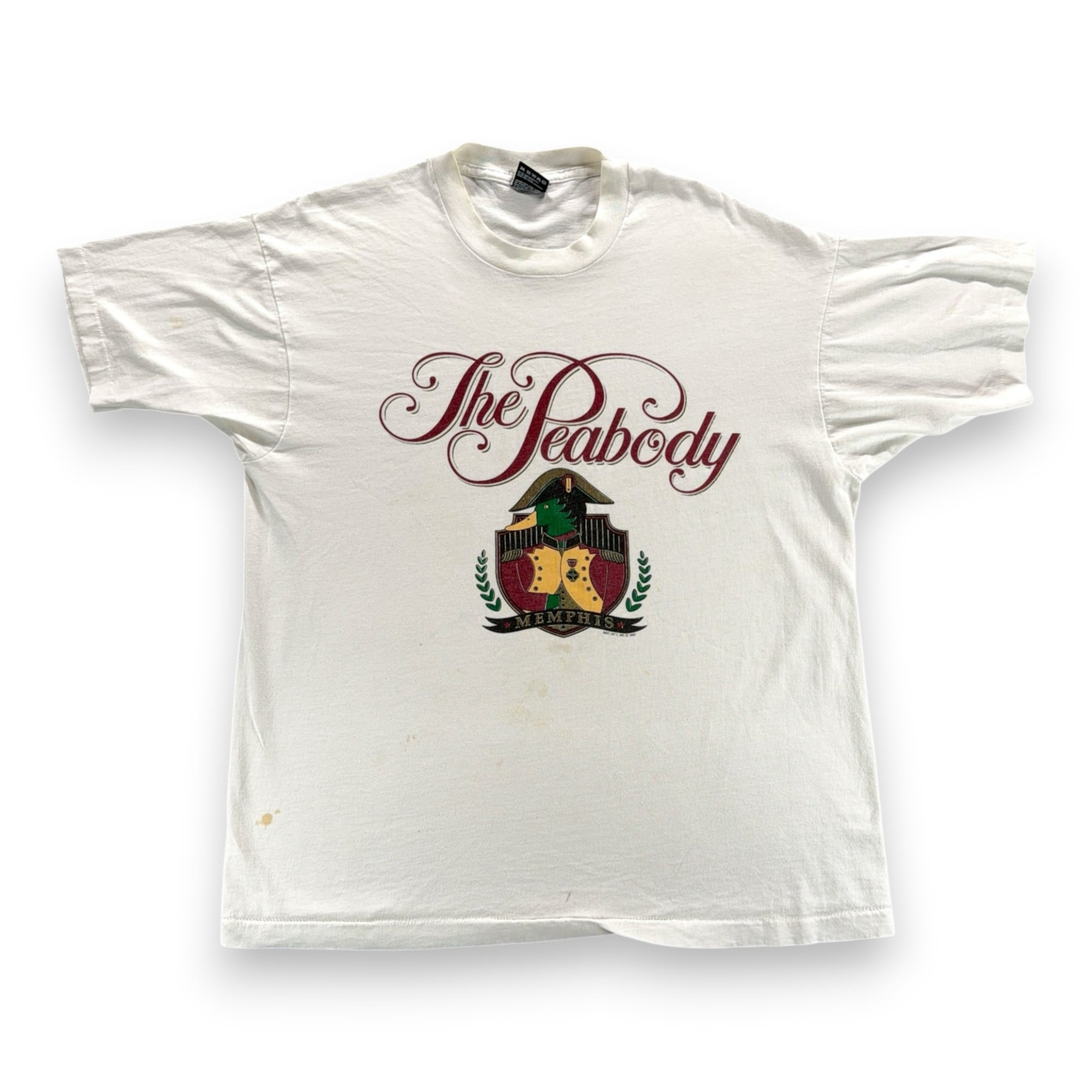 Vintage Peabody Hotel Shirt Adult EXTRA LARGE White Memphis Ducks USA 90s