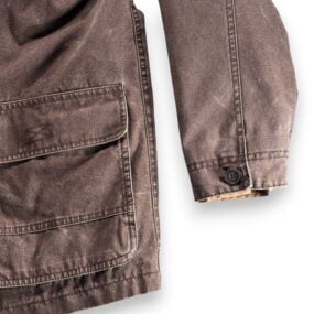 Vintage Levis Jacket Adult LARGE Brown Canvas Corduroy Barn Coat Chore Lined Y2K