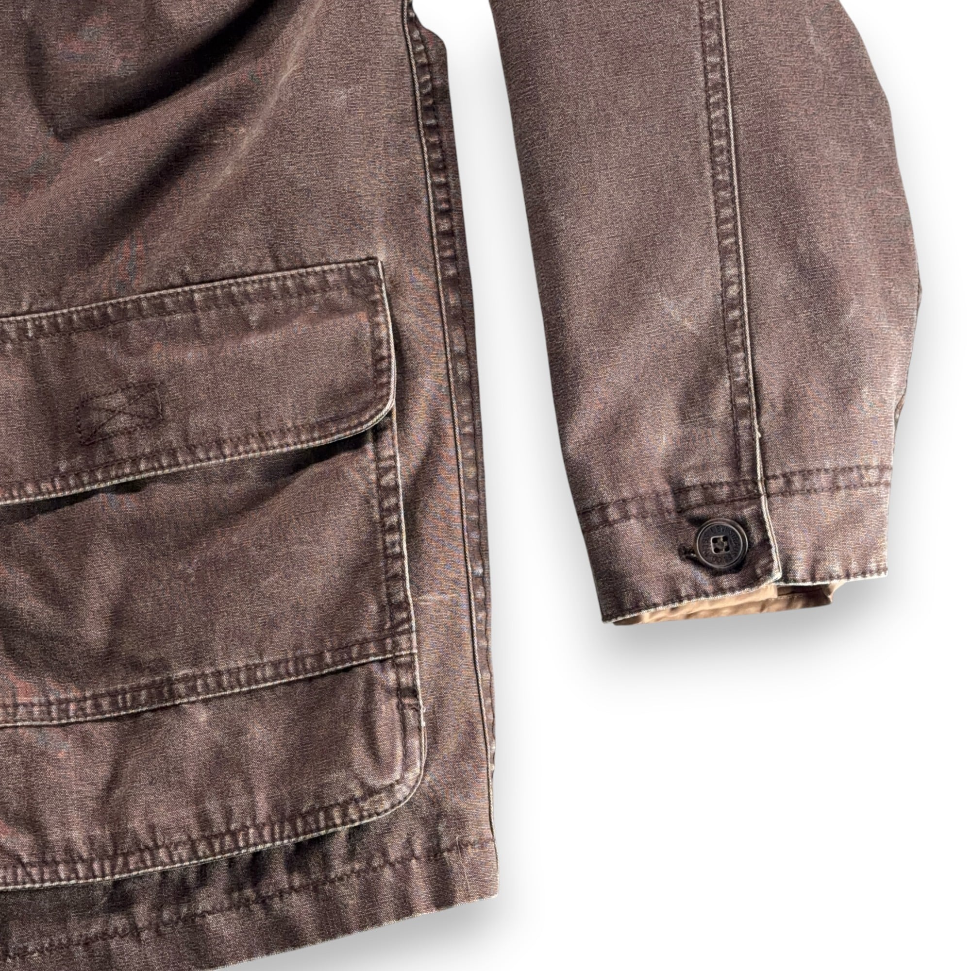 Vintage Levis Jacket Adult LARGE Brown Canvas Corduroy Barn Coat Chore Lined Y2K-7 Vintage Levis Jacket Adult LARGE Brown Canvas Corduroy Barn Coat Chore Lined Y2K