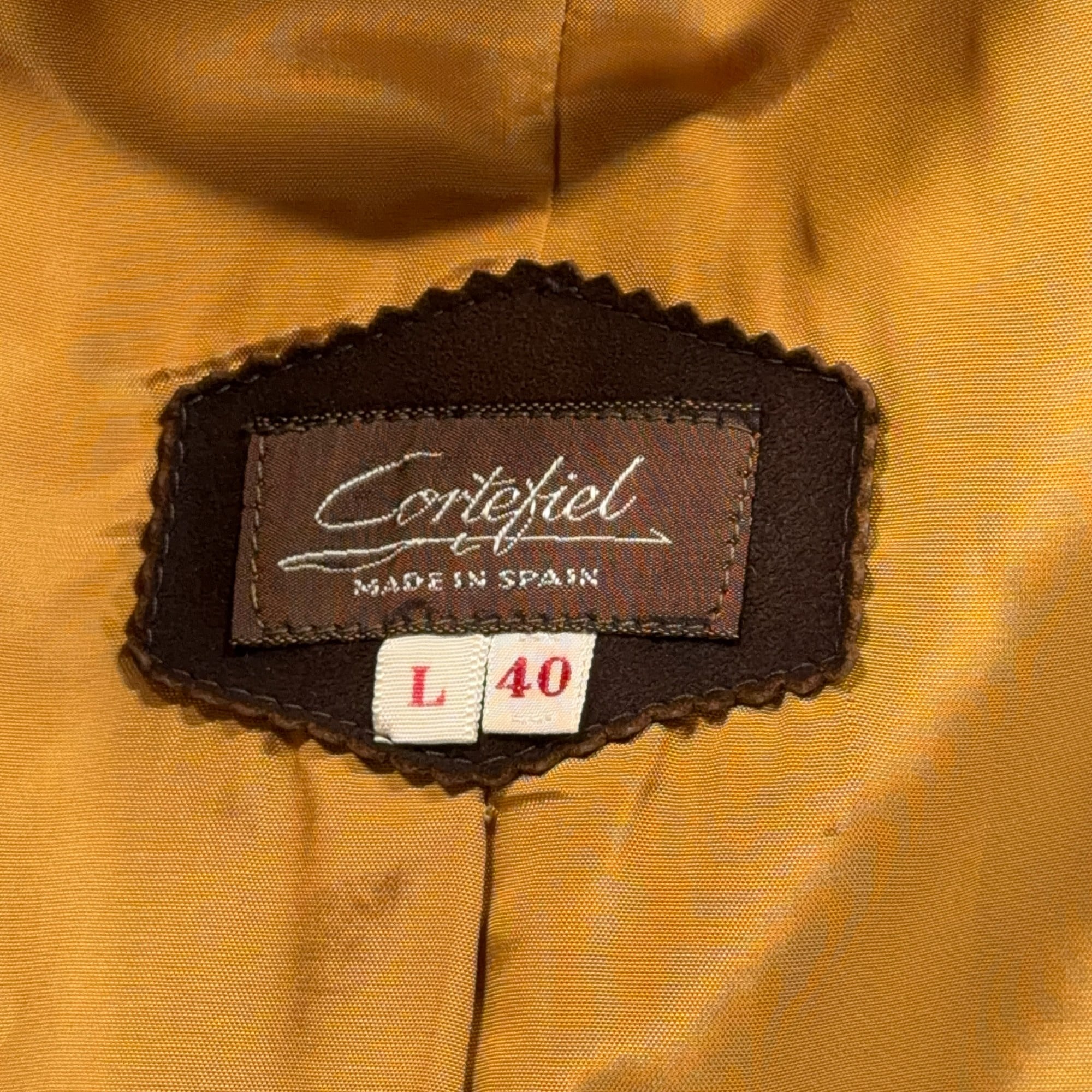 Vintage Cortefiel Jacket Mens 40L Brown Blazer Corduroy Leather Trim Spain 70s-5 Vintage Cortefiel Jacket Mens 40L Brown Blazer Corduroy Leather Trim Spain 70s