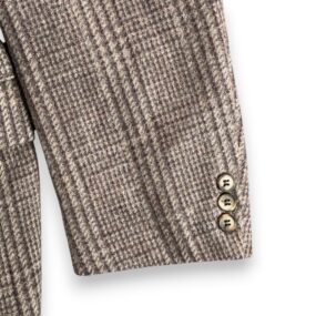 Vintage Levis Jacket Mens 42 Gray Houndstooth Plaid Blazer Tailored Classics 80s