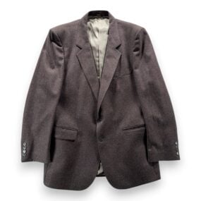 Vintage Bachrach Suit Mens 42 Gray Wool Vest Daniel Hechter Woolmark 2pc 90s
