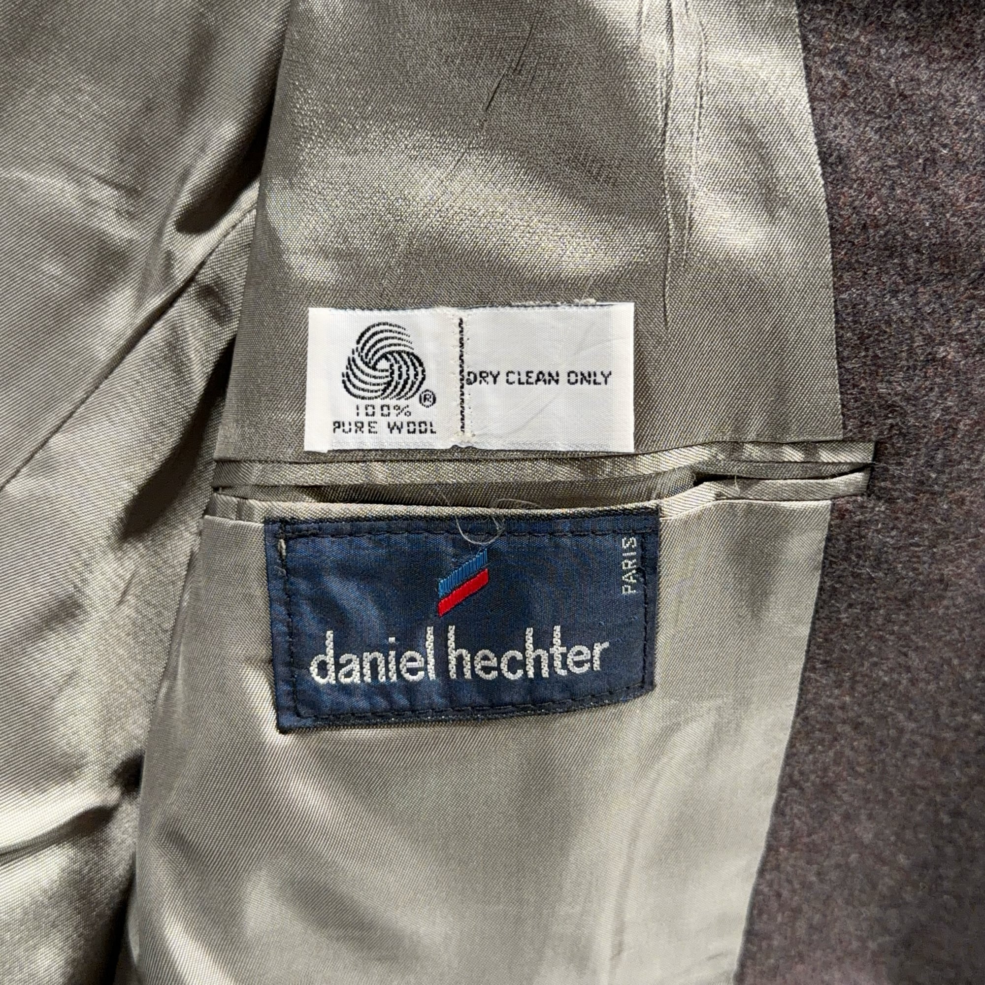 Vintage Bachrach Suit Mens 42 Gray Wool Vest Daniel Hechter Woolmark 2pc 90s-6 Vintage Bachrach Suit Mens 42 Gray Wool Vest Daniel Hechter Woolmark 2pc 90s
