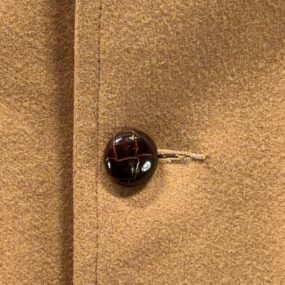 Vintage Bachrach Coat Mens 42R Brown Car Coat Wool Pile Collar Borg Lined 70s