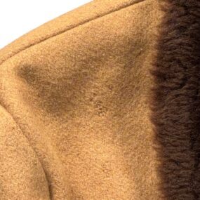 Vintage Bachrach Coat Mens 42R Brown Car Coat Wool Pile Collar Borg Lined 70s