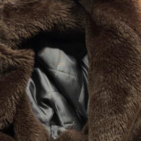 Vintage Bachrach Coat Mens 42R Brown Car Coat Wool Pile Collar Borg Lined 70s