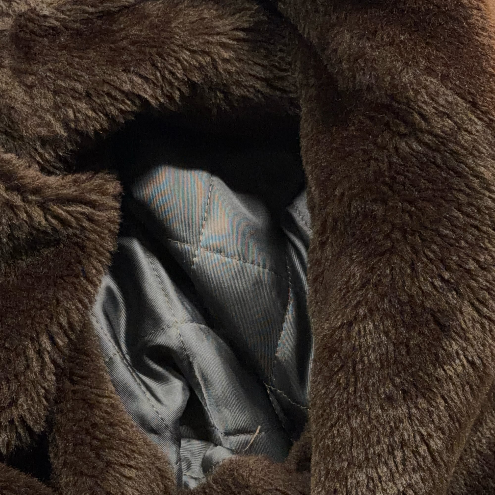 Vintage Bachrach Coat Mens 42R Brown Car Coat Wool Pile Collar Borg Lined 70s-7 Vintage Bachrach Coat Mens 42R Brown Car Coat Wool Pile Collar Borg Lined 70s