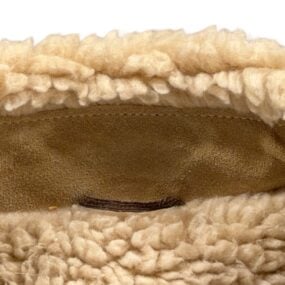Vintage Rancher Jacket Adult MEDIUM Brown Suede Leather Sherpa Coat USA 70s
