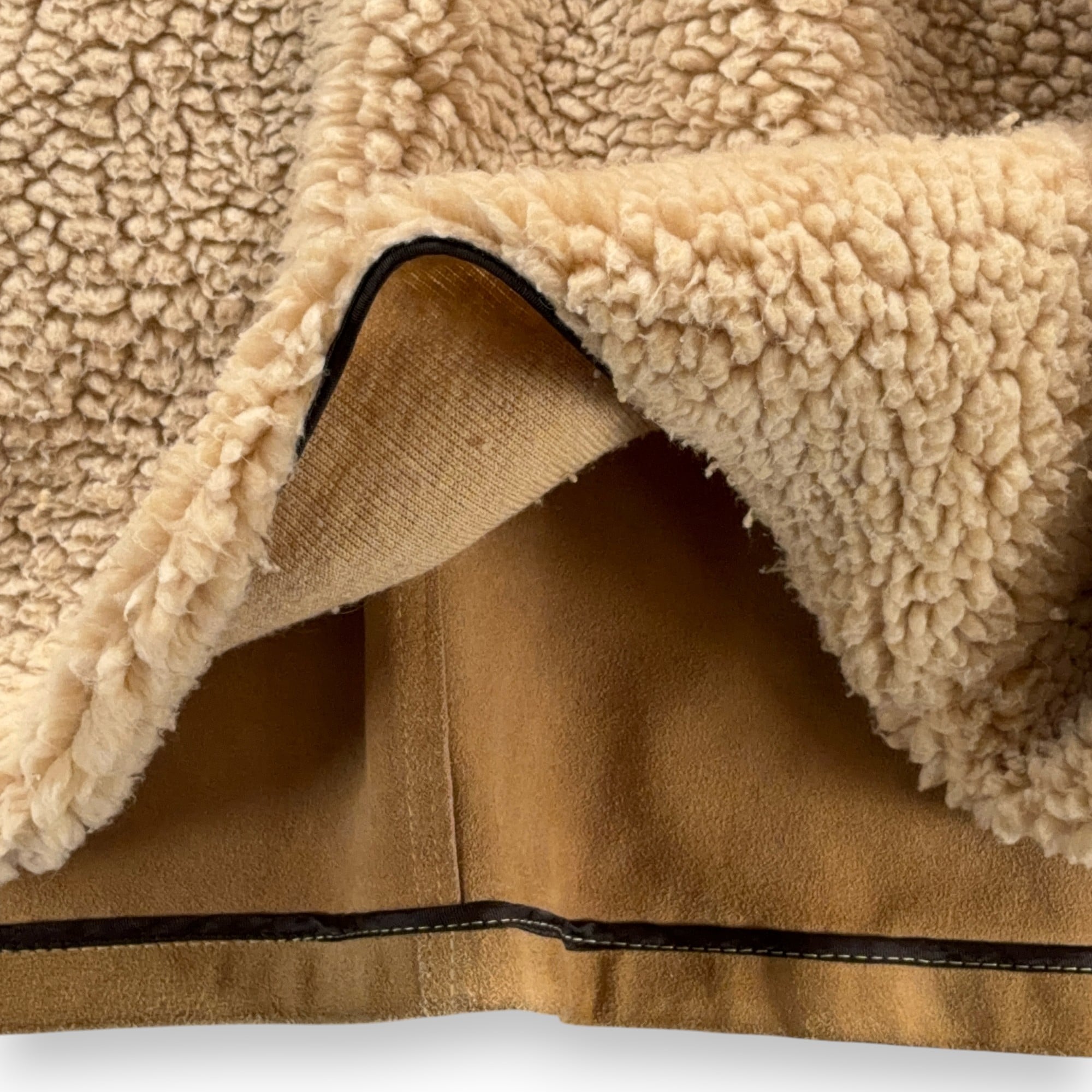 Vintage Rancher Jacket Adult MEDIUM Brown Suede Leather Sherpa Coat USA 70s-7 Vintage Rancher Jacket Adult MEDIUM Brown Suede Leather Sherpa Coat USA 70s