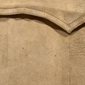 Vintage Suede Trench Coat Mens 42 Brown Leather Double Breasted Belt Bazil 70s