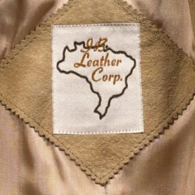 Vintage Suede Trench Coat Mens 42 Brown Leather Double Breasted Belt Bazil 70s
