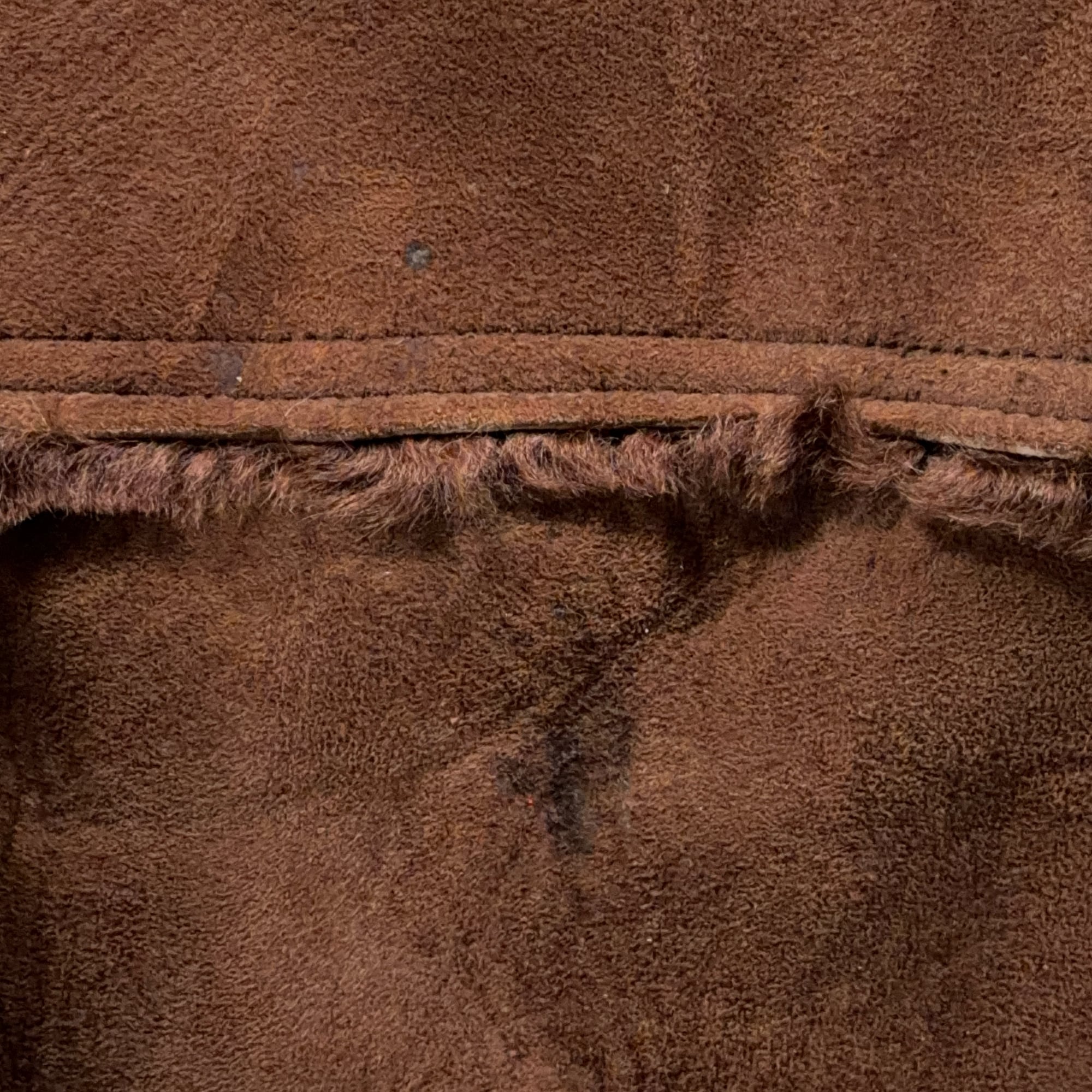 Vintage Rancher Jacket Adult LARGE Brown Leather Shearling Wool Lined Coat 70s-11 Vintage Rancher Jacket Adult LARGE Brown Leather Shearling Wool Lined Coat 70s