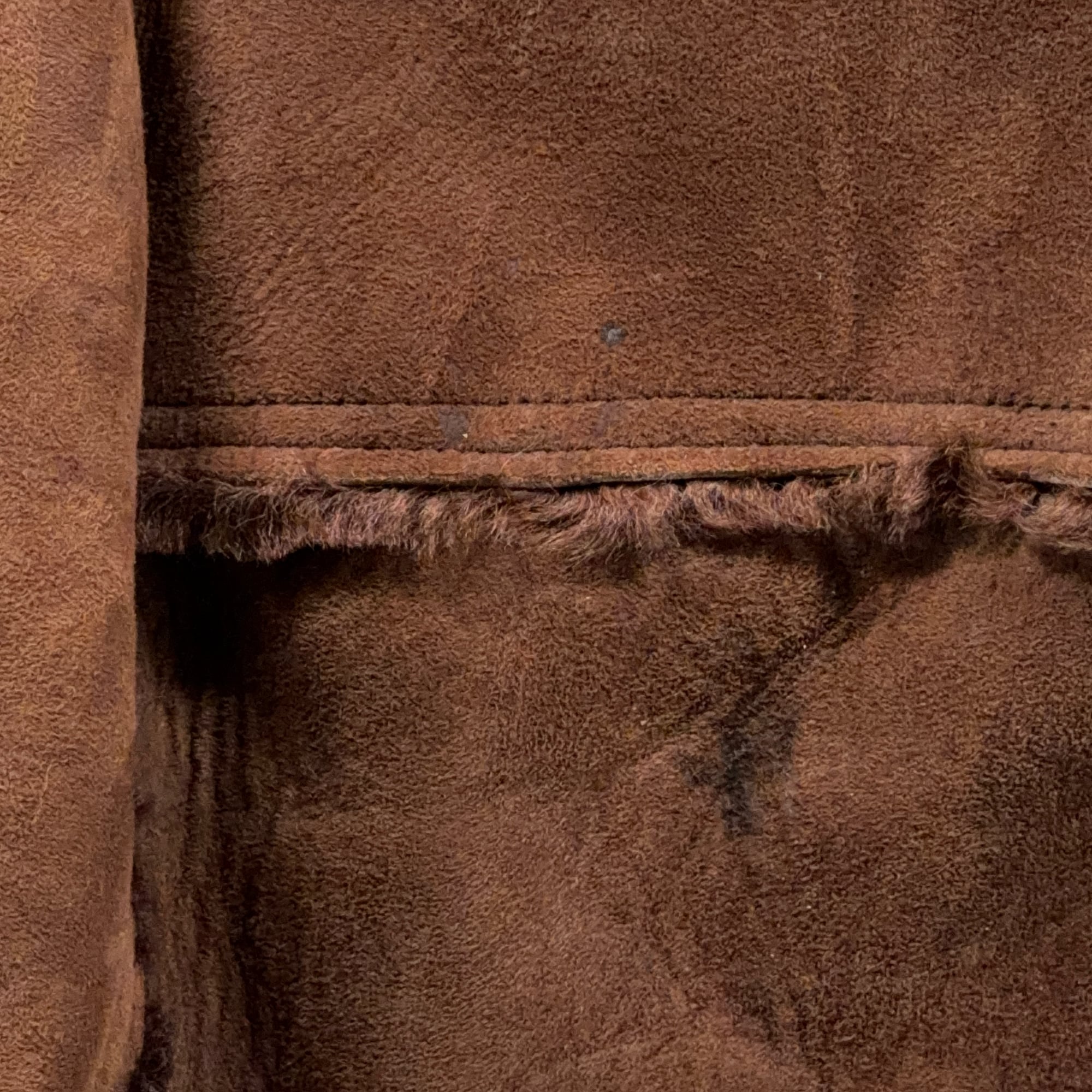 Vintage Rancher Jacket Adult LARGE Brown Leather Shearling Wool Lined Coat 70s-12 Vintage Rancher Jacket Adult LARGE Brown Leather Shearling Wool Lined Coat 70s
