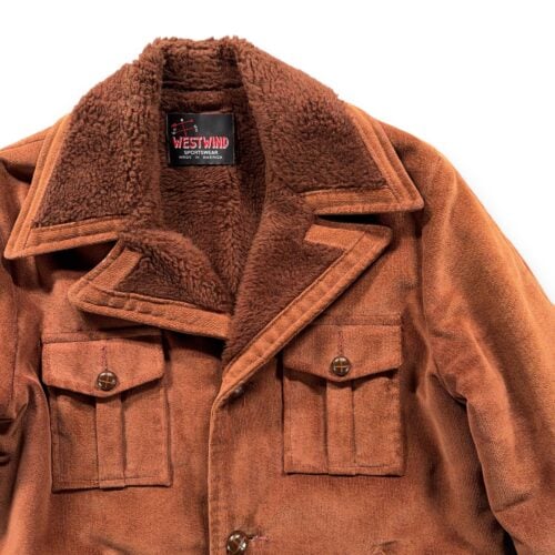 Vintage West Wind Jacket Adult MEDIUM Brown Sherpa Lined Rancher Coat USA 70s-2 Vintage West Wind Jacket Adult MEDIUM Brown Sherpa Lined Rancher Coat USA 70s