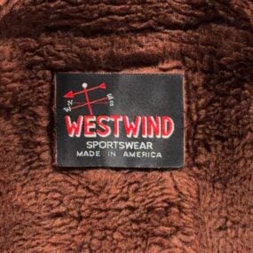 Vintage West Wind Jacket Adult MEDIUM Brown Sherpa Lined Rancher Coat USA 70s