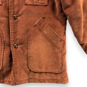 Vintage West Wind Jacket Adult MEDIUM Brown Sherpa Lined Rancher Coat USA 70s