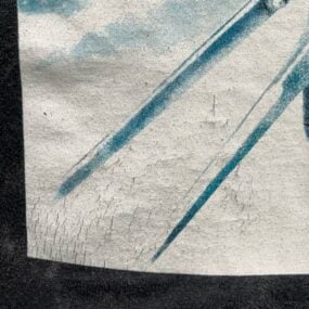 Edward Scissorhands Shirt Adult LARGE Black Acid Wash Movie Poster Burton Goth