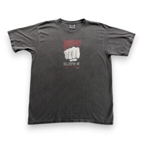 Big Woods Brewing Shirt Adult LARGE Gray Busted Knuckle Ale Beer Indiana